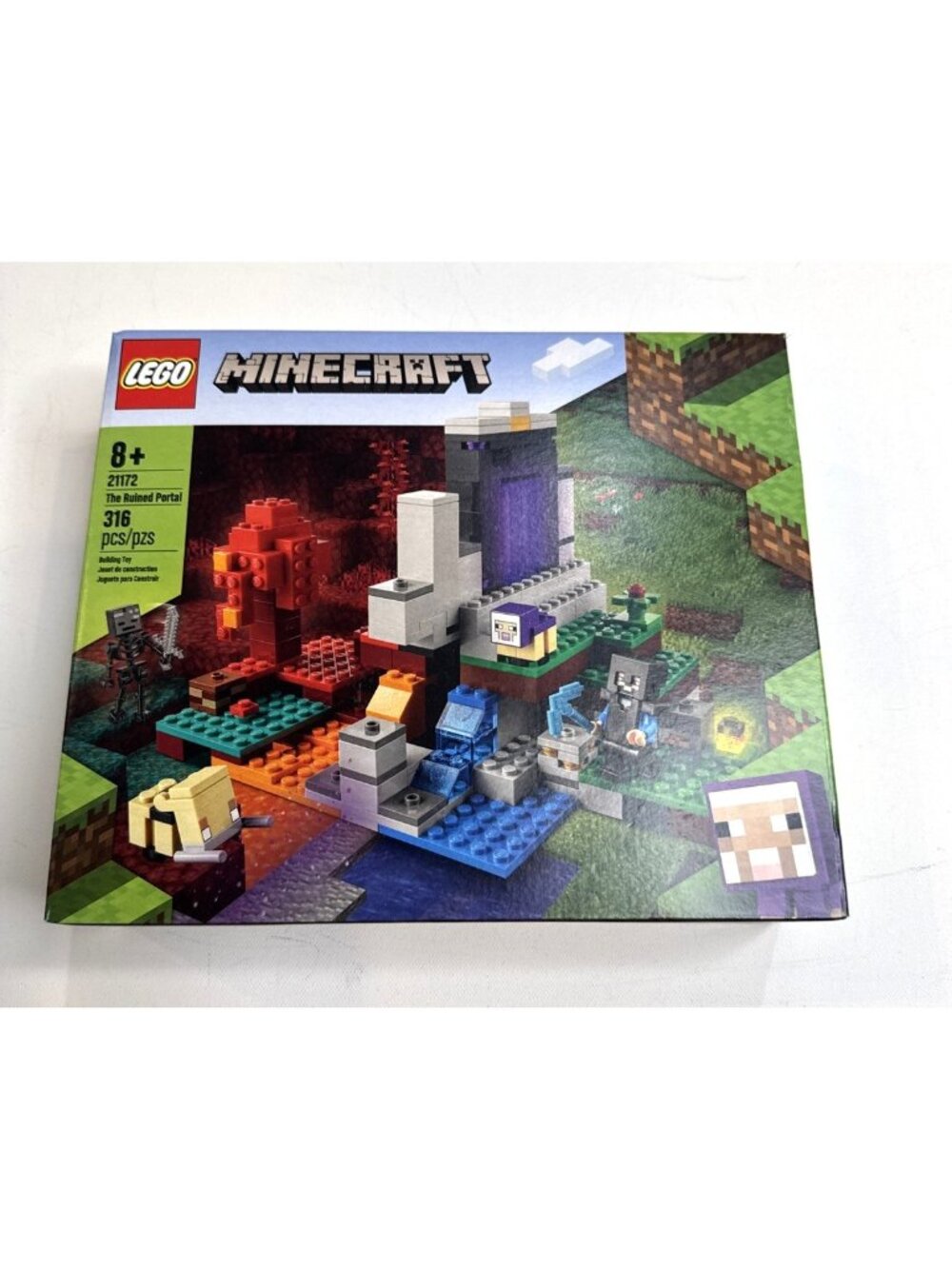New LEGO Minecraft: The Ruined Portal (21172) Factory Sealed
